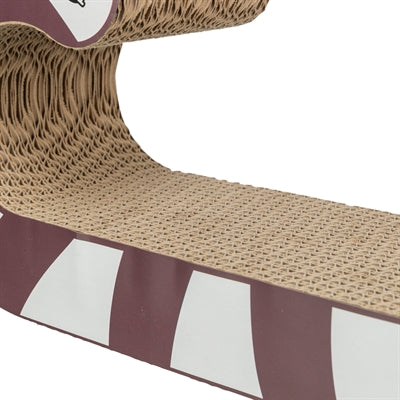 Trixie Xmas Krabplank Candy Cane Kerststok Donkerrood / Wit 42X21,5X13 Cm