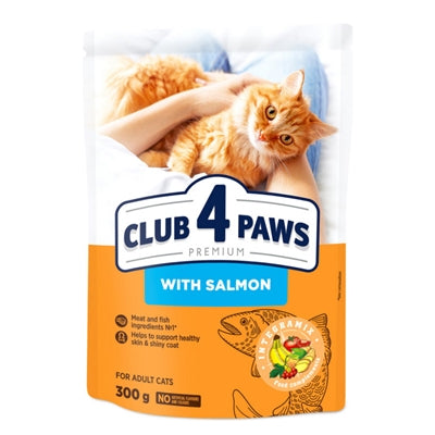 Club 4 Paws Premium Kat Adult Zalm 300 Gr