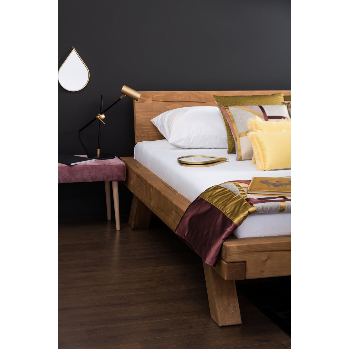 Balkenbed 140 x 200 cm