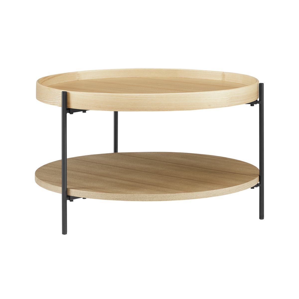 Salontafel Ø 69 cm eiken