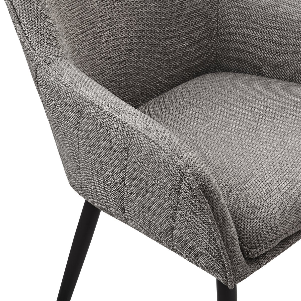 Eetkamerstoel structuurstof taupe