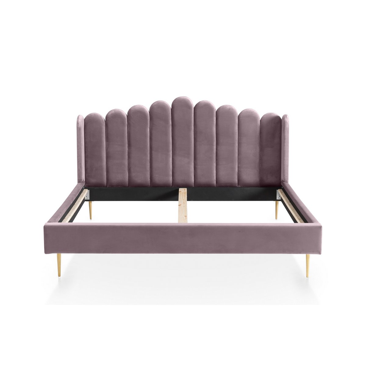 Fluwelen schelpenbed 140x200 cm