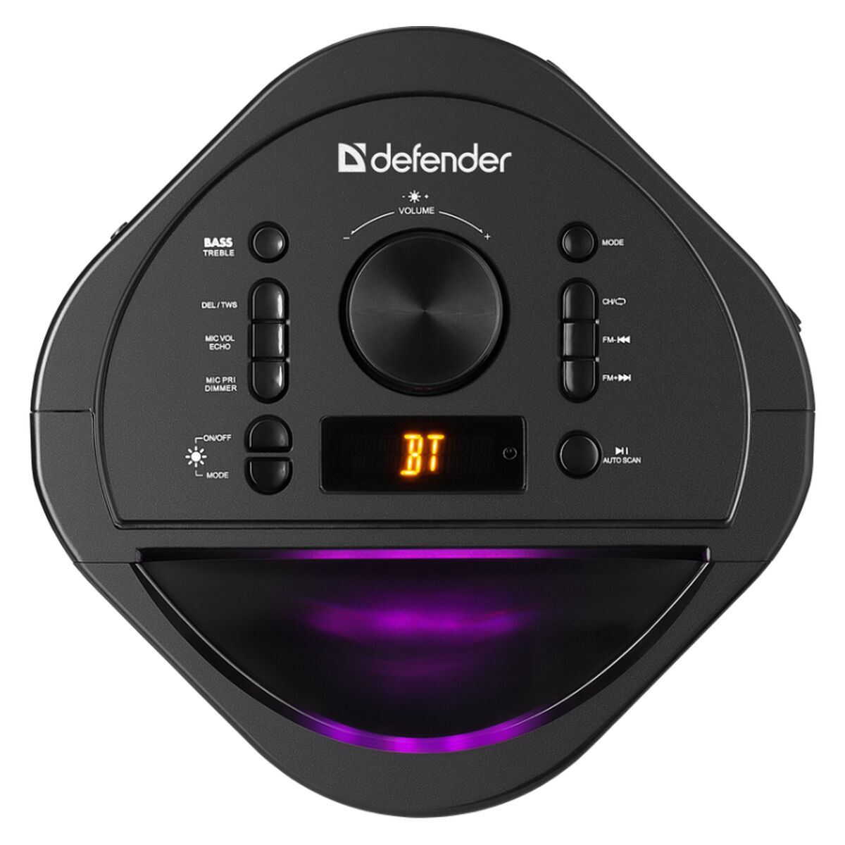 Dankzij de draagbare Bluetooth®-luidsprekers Defender Boomer 40 Zwart 40 W