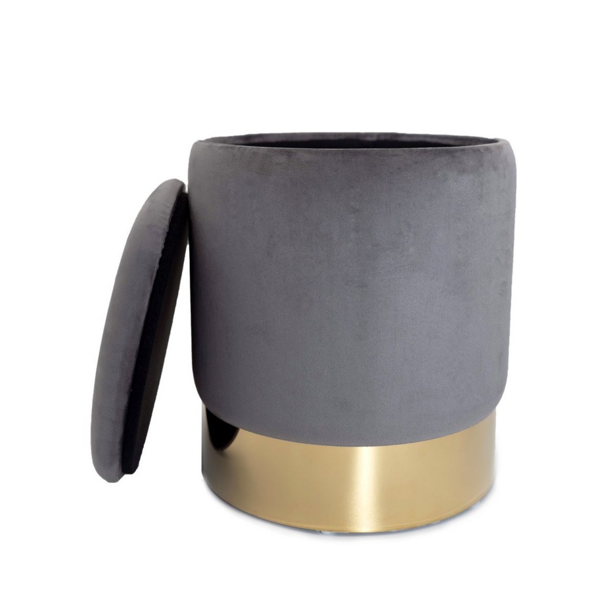 Velvet ontlasting decoratie -ontlasting en Pouf Decopouf Velours Stool met opslagruimte u.
