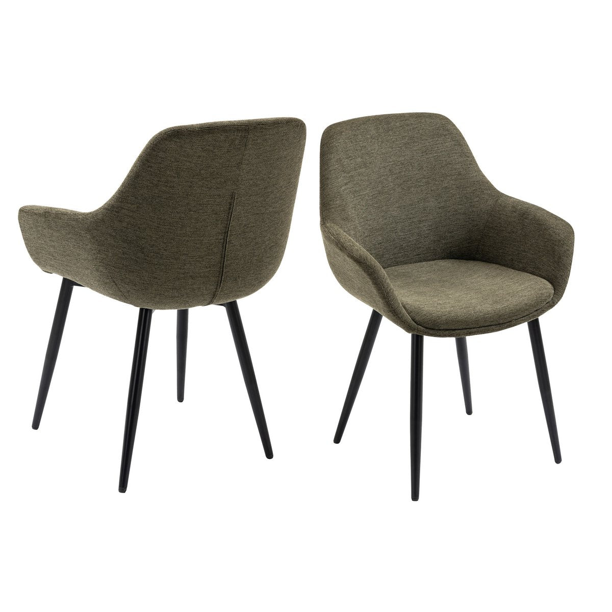 Set van 2 fauteuils groen