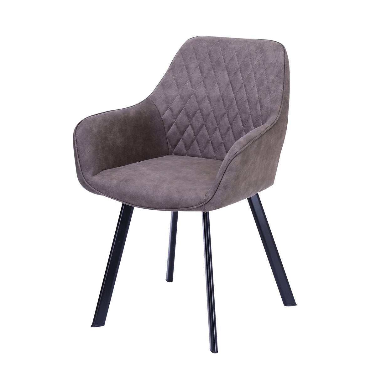 Set van 2 fauteuils in taupe microvezel