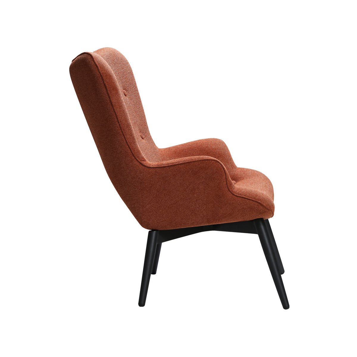 Fauteuil in koperen structuurstof