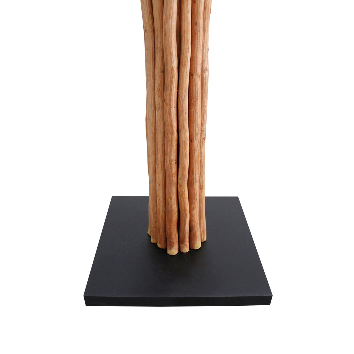 Vloerlamp drijfhout naturel/wit 175 cm