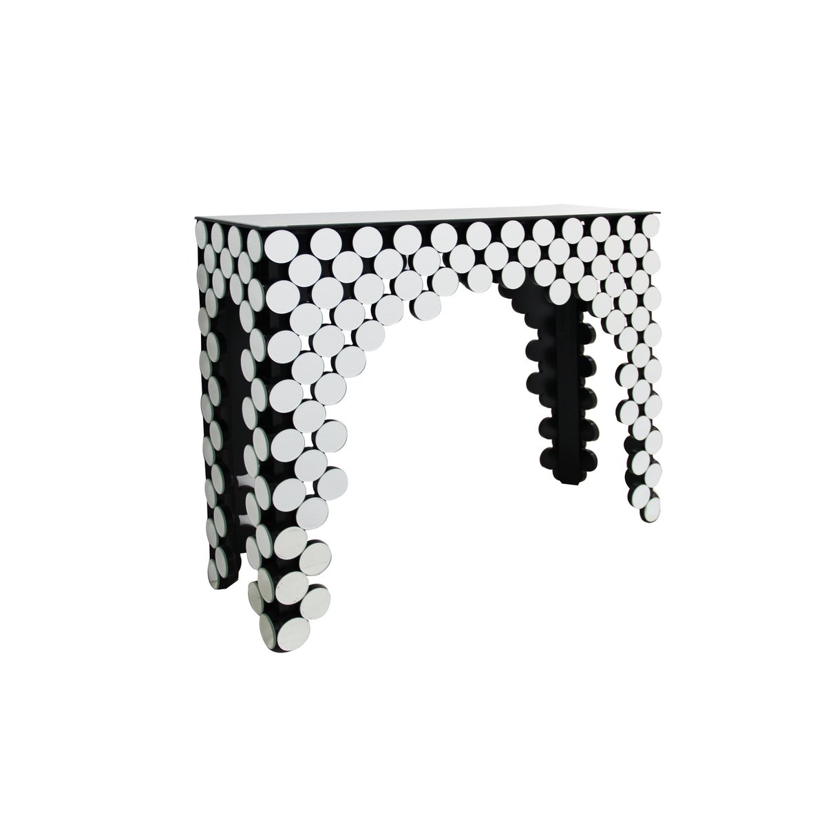 MDF console tafel met spiegelglas