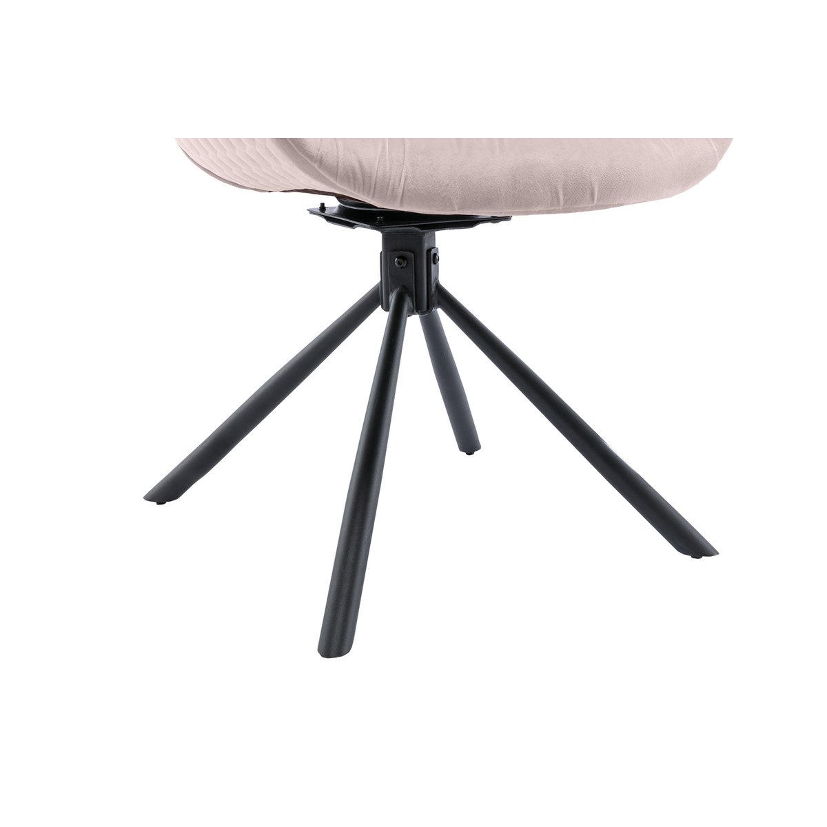 Fauteuil met honingraatstiksel in roze fluweel