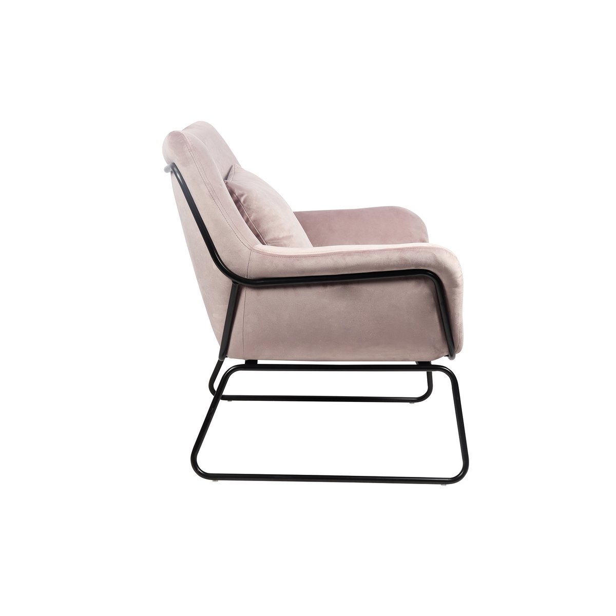 Relax fauteuil bekleed met Rose fluweel