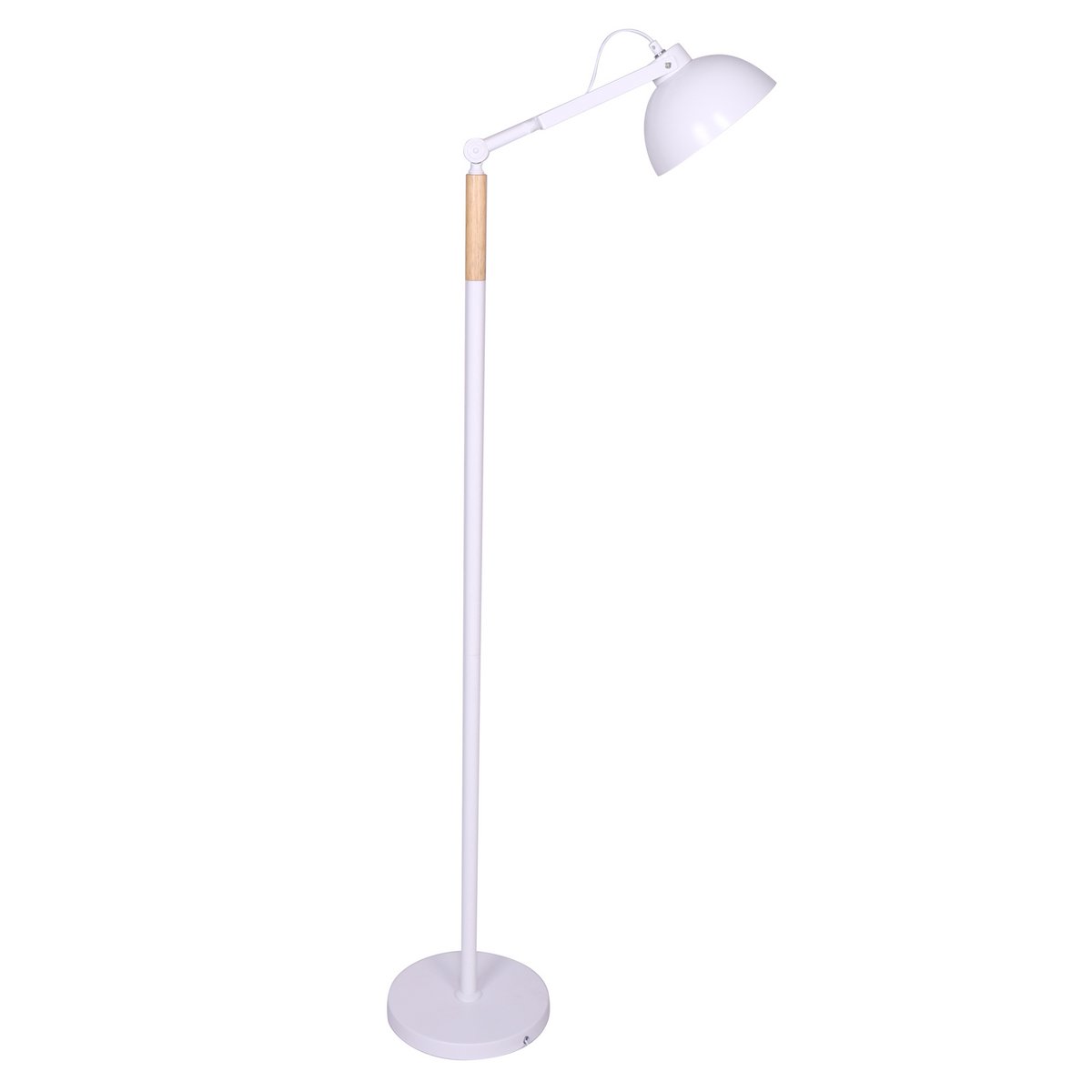 Vloerlamp Scandinavisch wit/naturel