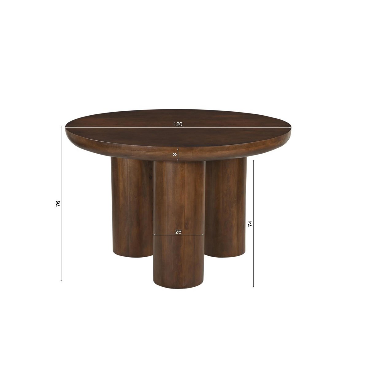 Tafel 120x120 cm
