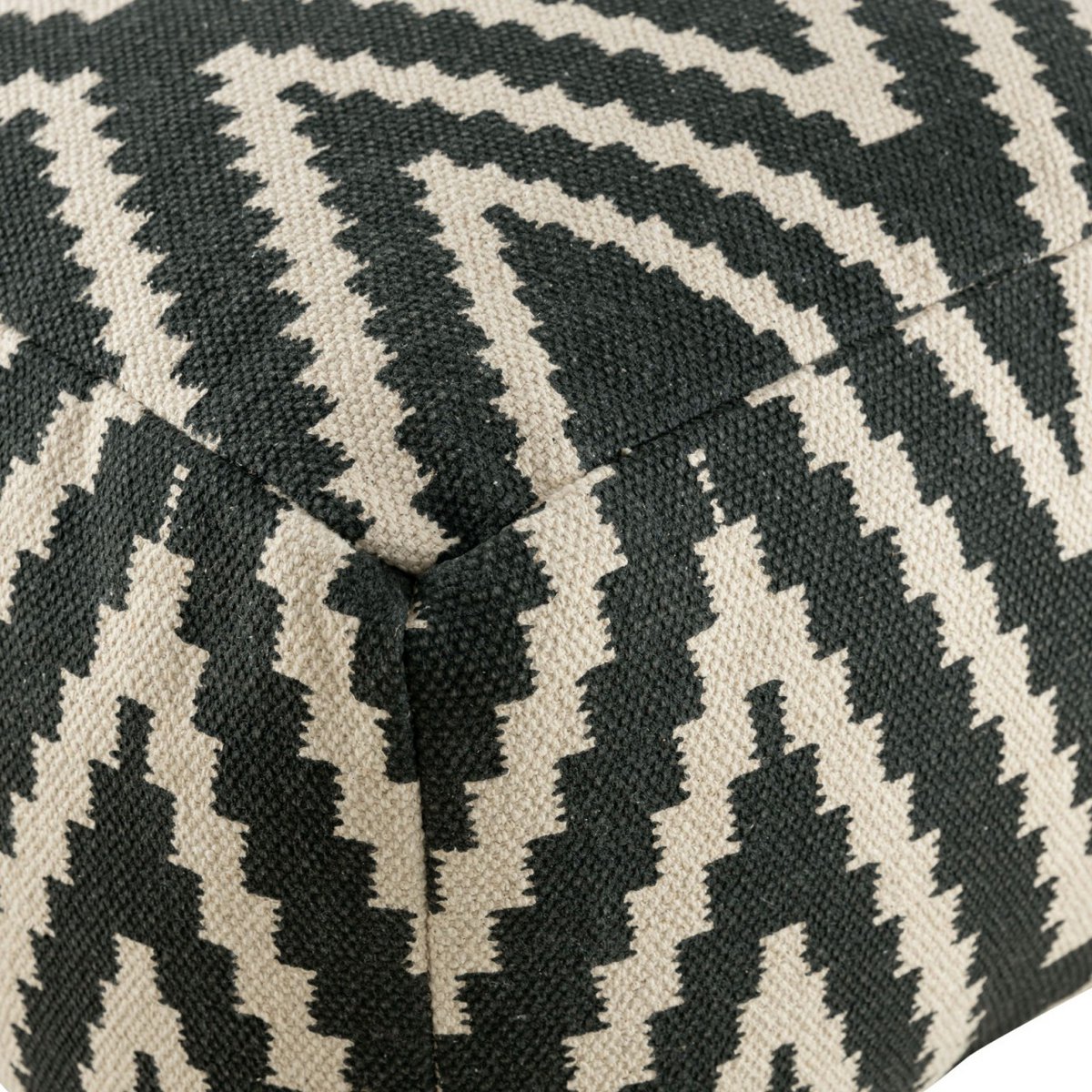 Zittend dobbelstenen voetkrukken stoel kruk 50x35x50cm pouf kelim vloerkussen peru zwarte taupe gele turquoise