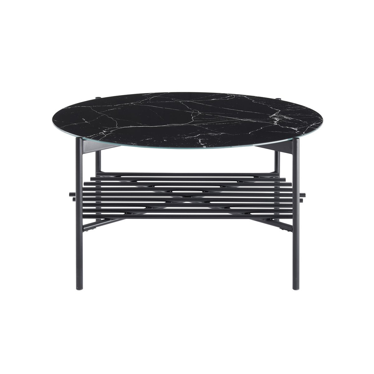 Salontafel Ø 84 cm zwart