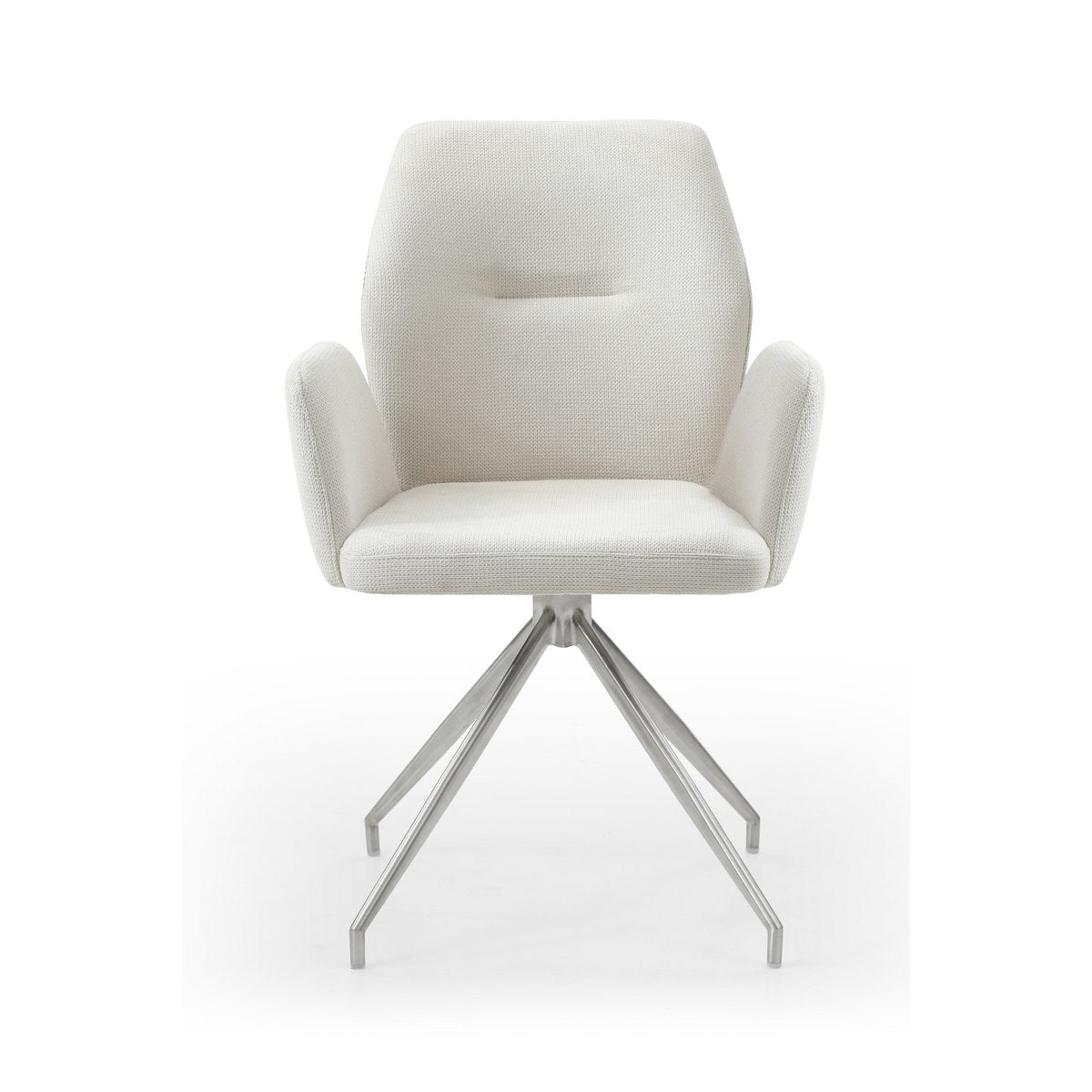 Fauteuil met 180° draaifunctie crème, zitting met pocketveringkern