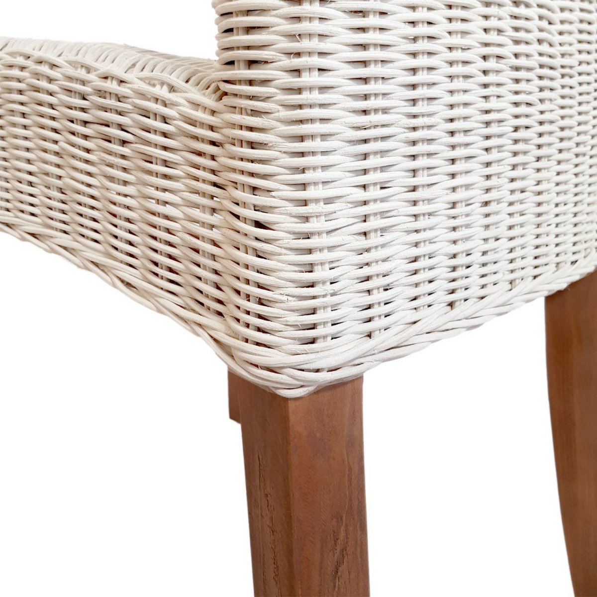 Rattan stoel eetkamer stoel white cardine mand stoel duurzame wintertuin stoel