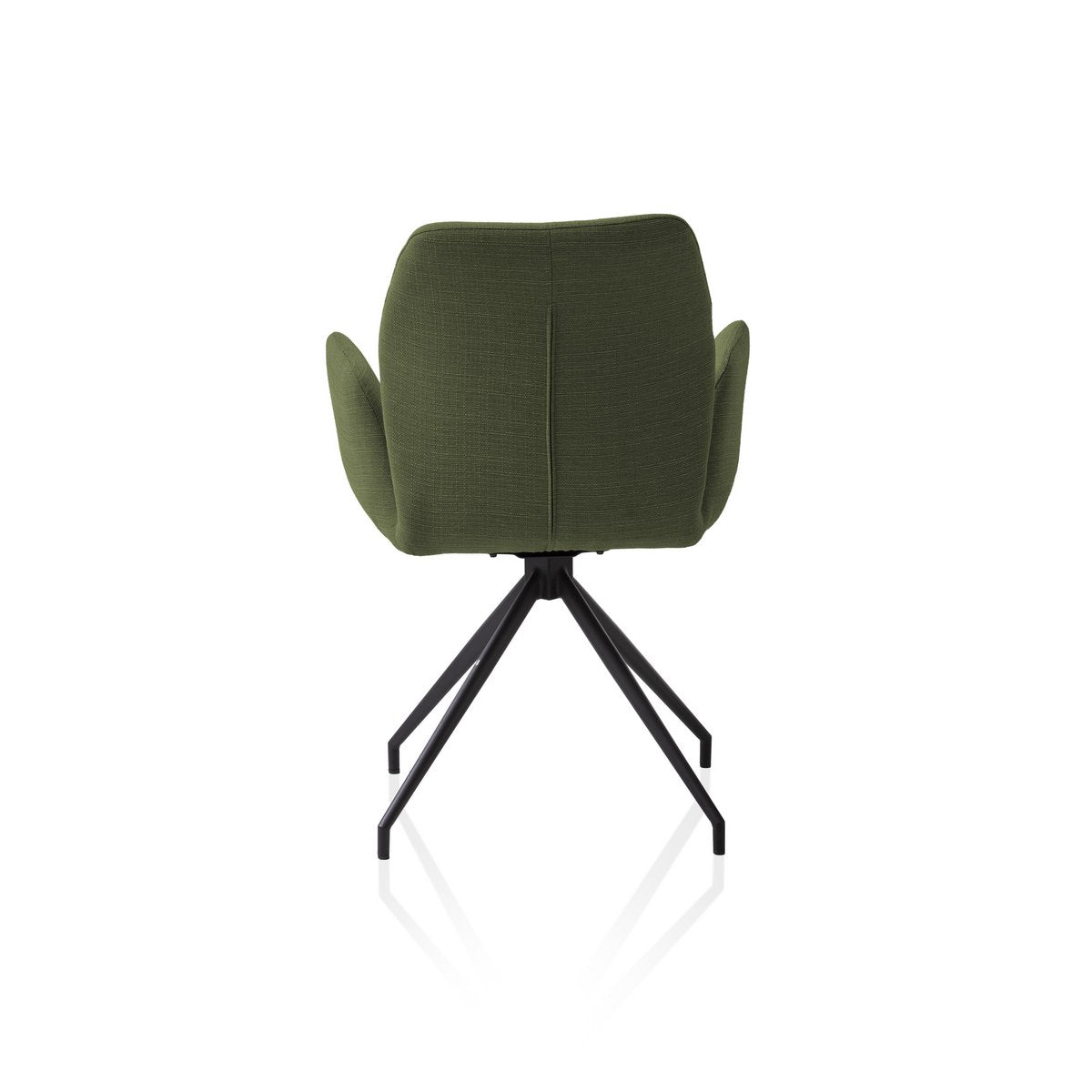 Fauteuil met 180° draaifunctie groen