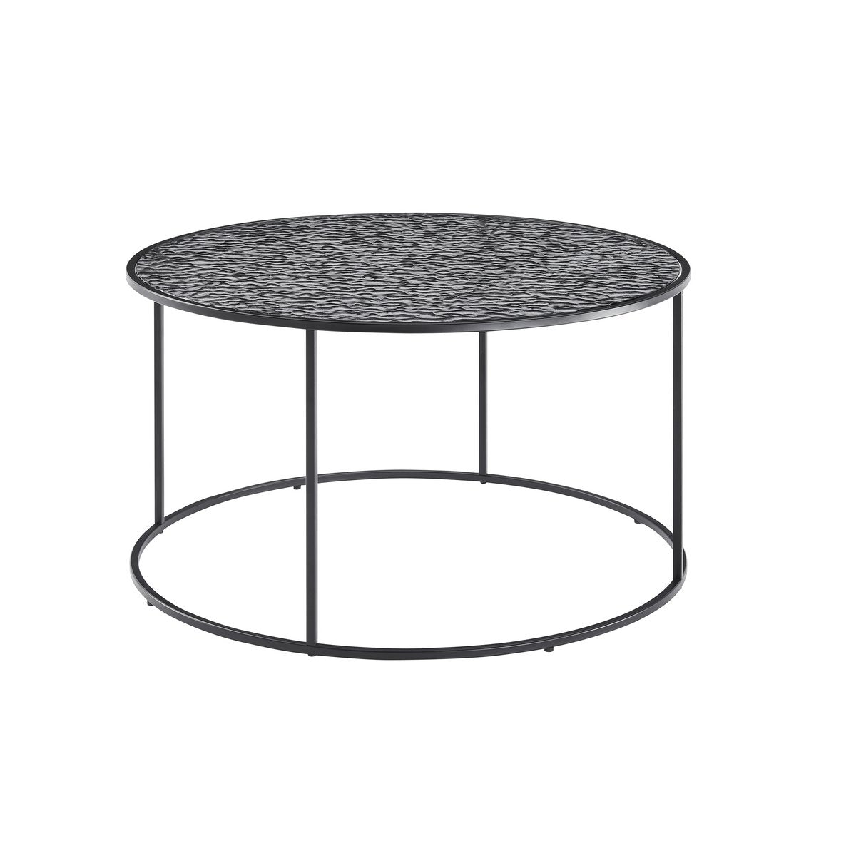 Salontafel Ø 80 cm zwart