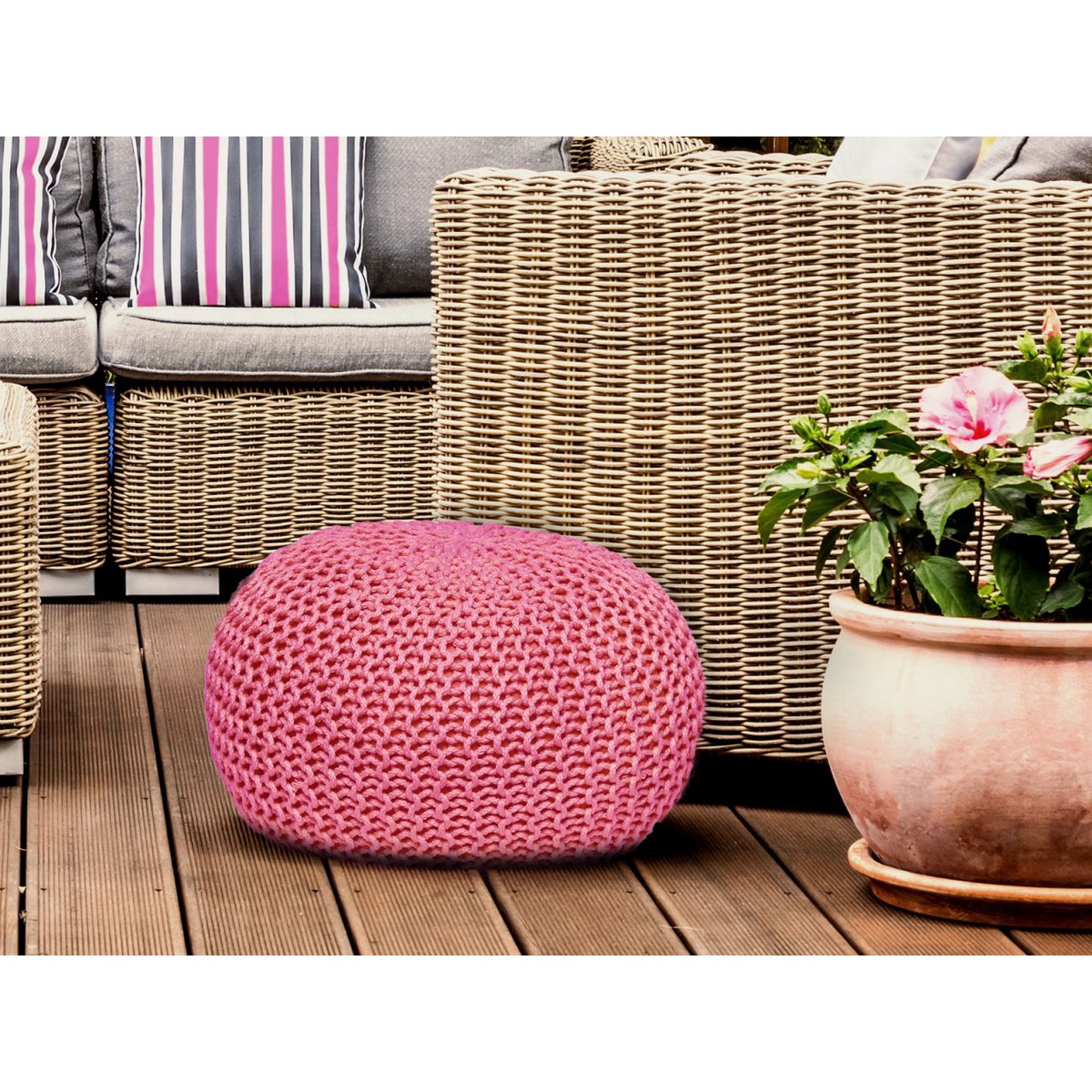 Pouf Outdoor Ø55cm stoel Pouf Terrace Pool Garden