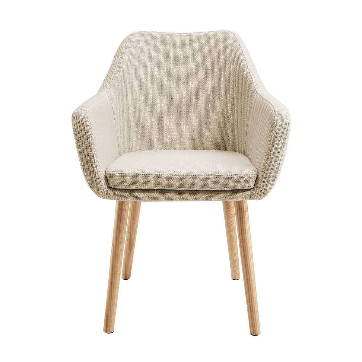 Fauteuil structuurstof beige
