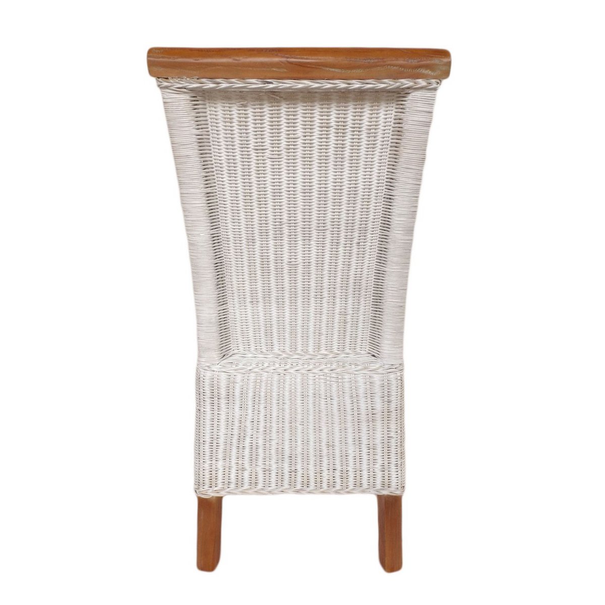 Eetkamer stoel Rattan stoel eettafel stoel witte Perth rotan natuur kern duurzaam