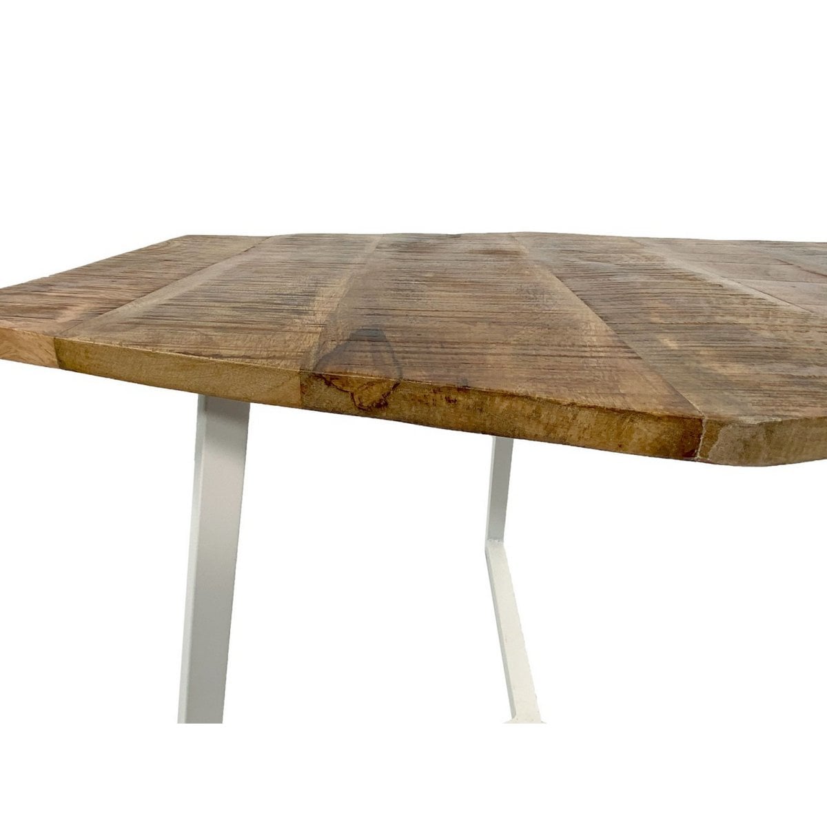 Salontafel set 2-delig woonkamertafel bijzettafel Paris metalen frame zwart wit of antiek zilver