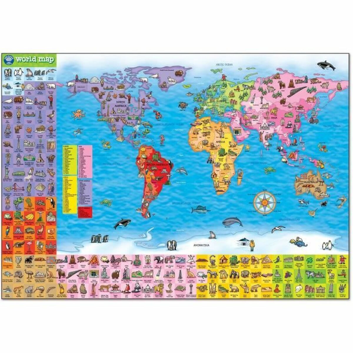 Puzzel Orchard World Map (FR)