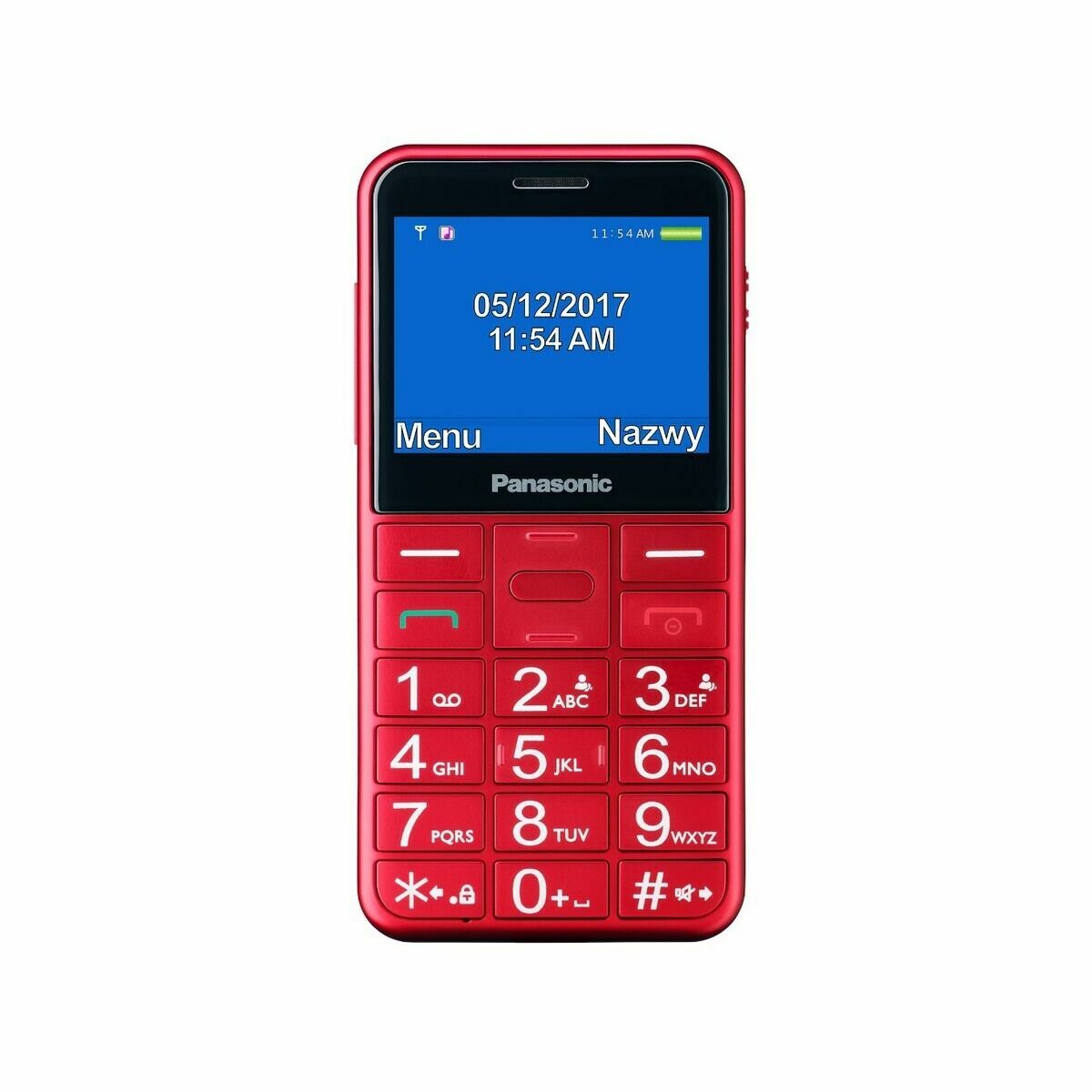 Mobiele Telefoon voor Bejaarden Panasonic KX-TU155EXRN Rood