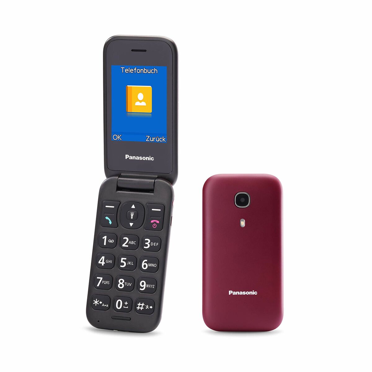 Mobiele Telefoon Panasonic KX-TU400EXR Rood Bordeaux