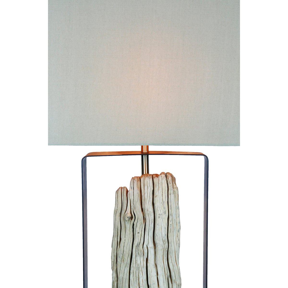 Vloerlamp drijfhout naturel/beige 165 cm