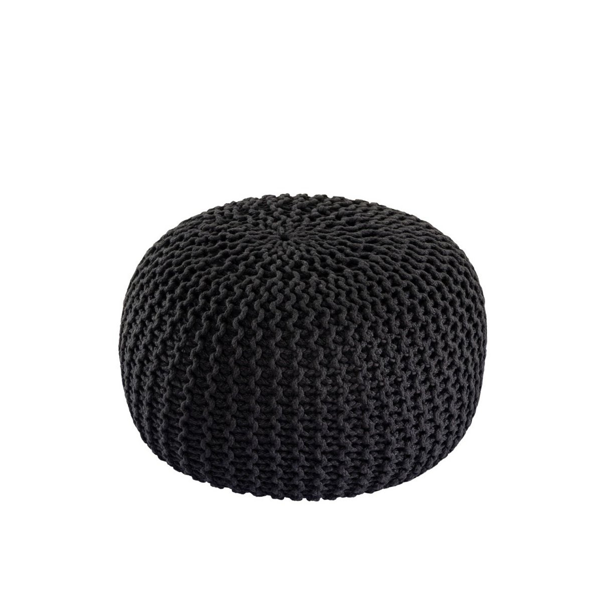 Pouf premium Ø45cm stoel kruk breien pouf in terras pool tuin duurzaam