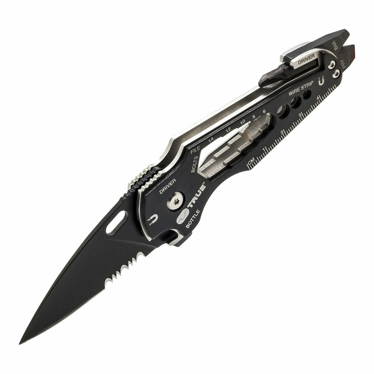 Multifuncitonele mes True Smartknife tu6869 15-in-1 Zwart
