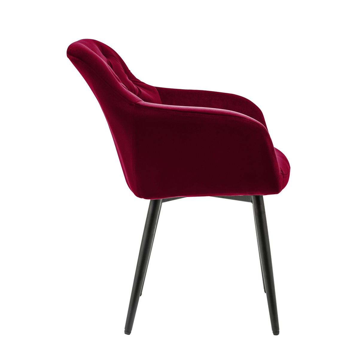 Fauteuil rood fluweel