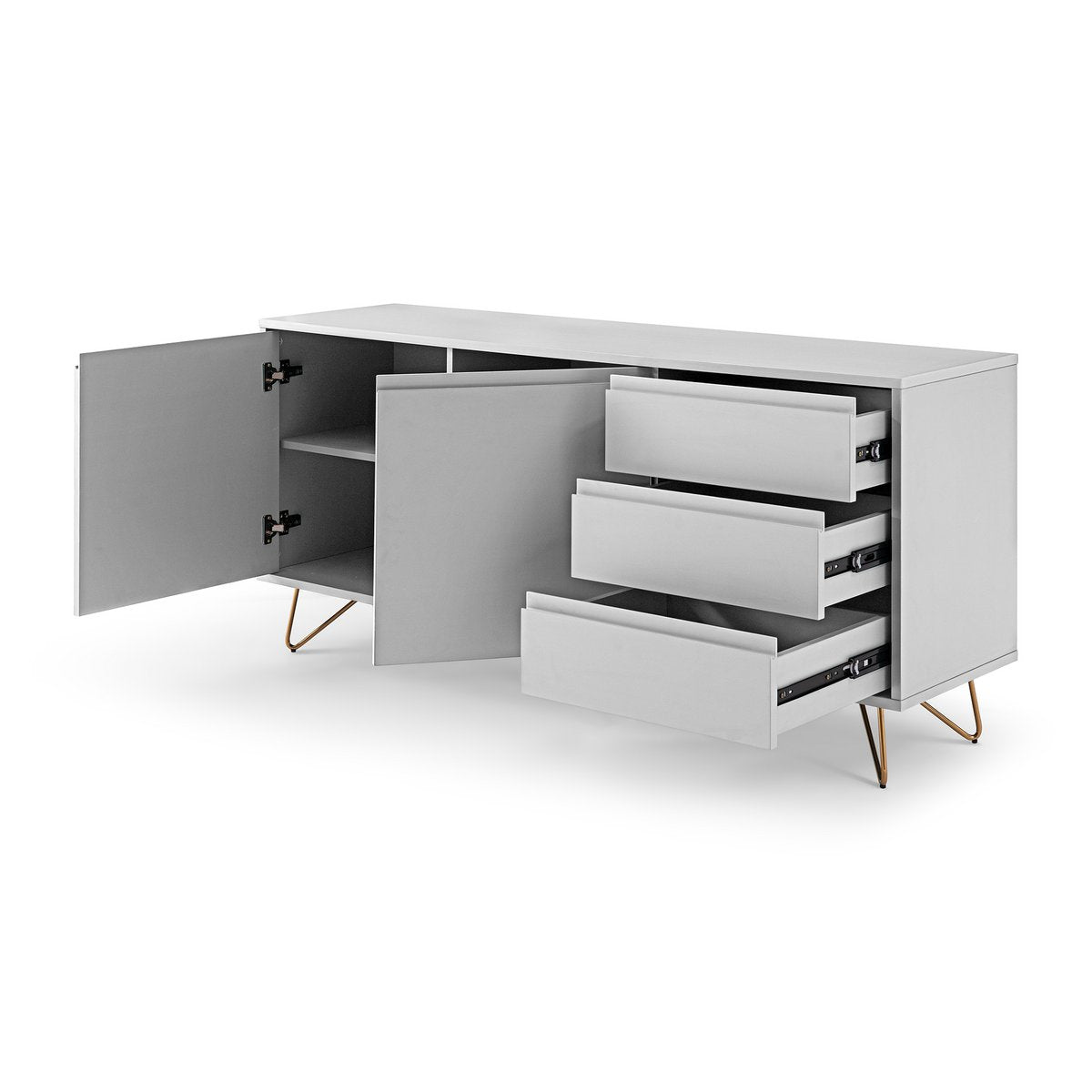Dressoir met 2 deuren en 3 lades
