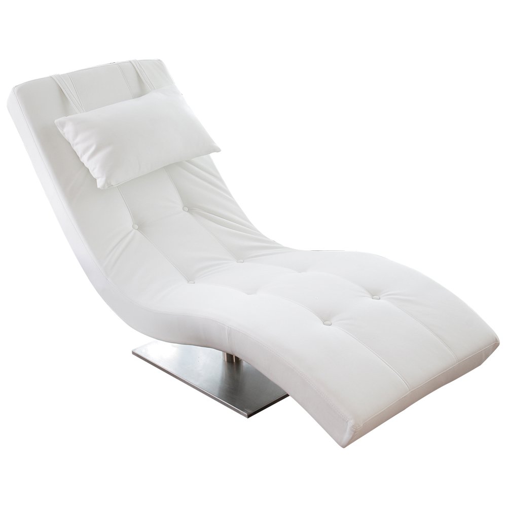 Relax ligbed wit kunstleer look