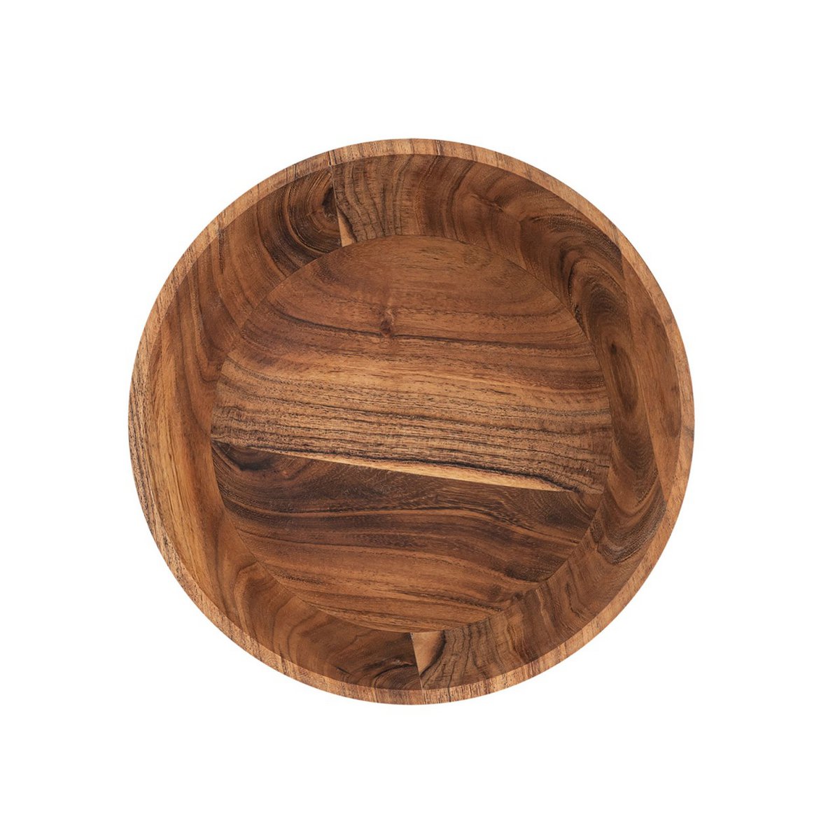 Houten kom decoratie shell 20 of 25 cm voedsel.