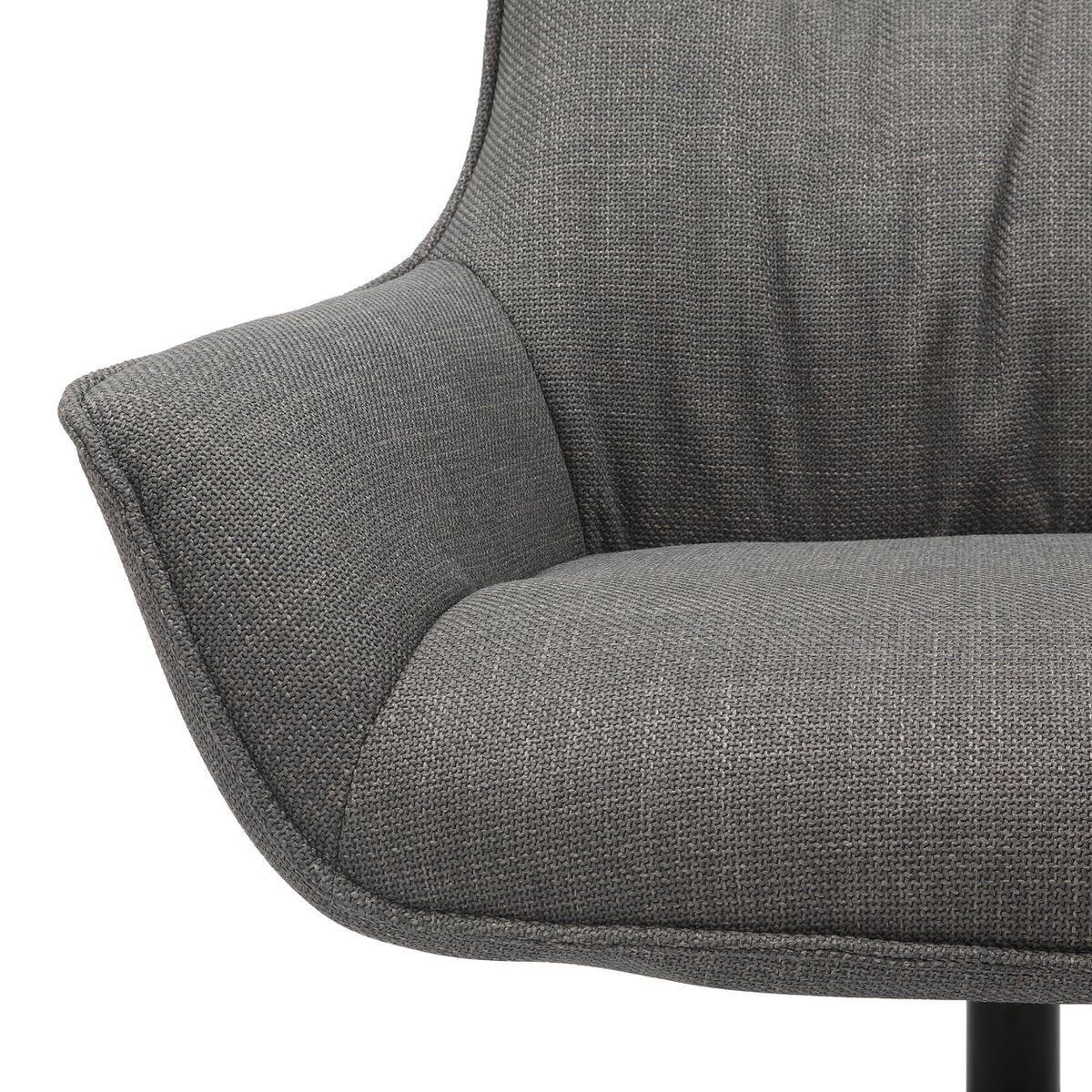 Fauteuil structuurstof grijs