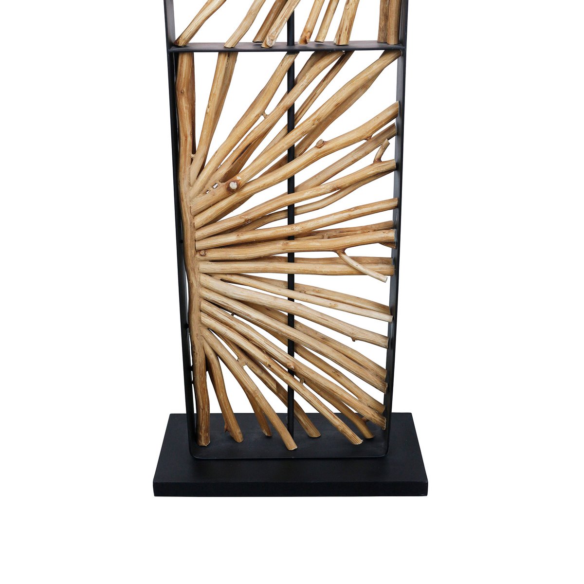 Vloerlamp drijfhout naturel/beige 165 cm
