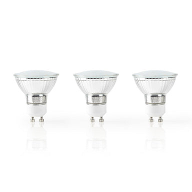 Nedis Wifilw30Crgu10 Wi-Fi Smart Led-Lamp Warm Tot Koel Wit Gu10 3-Pack