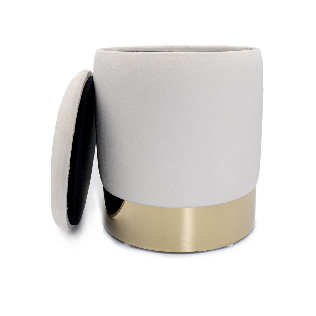 Velvet ontlasting decoratie -ontlasting en Pouf Decopouf Velours Stool met opslagruimte u.