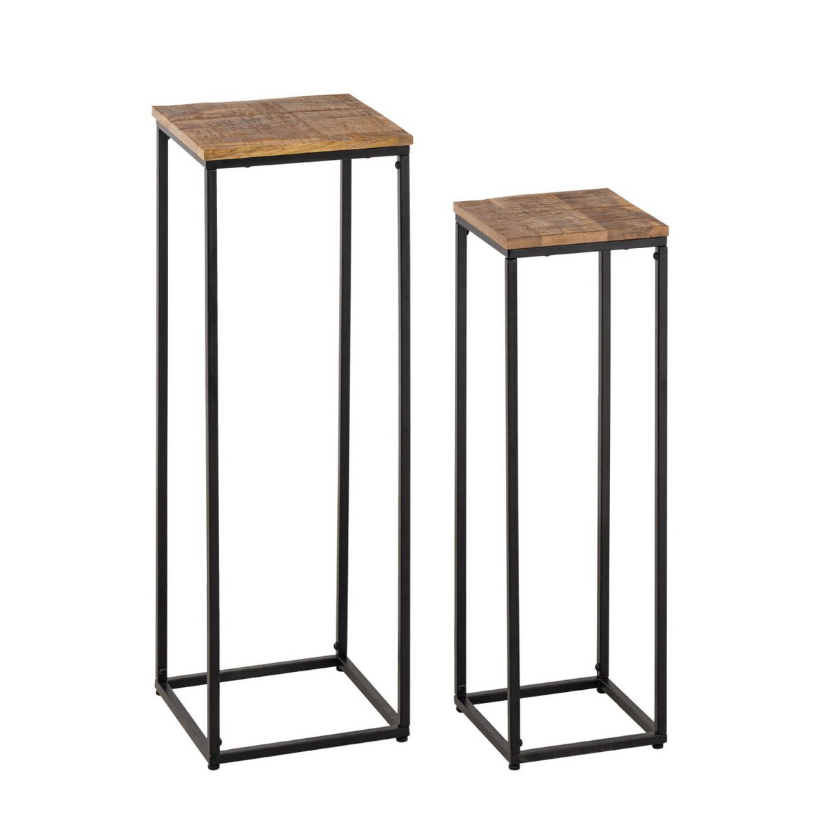 Bloemkolommen ingesteld B 25 en 20 uur 78 en 67 cm bloemen ontlasting Peru Plant Stand Square