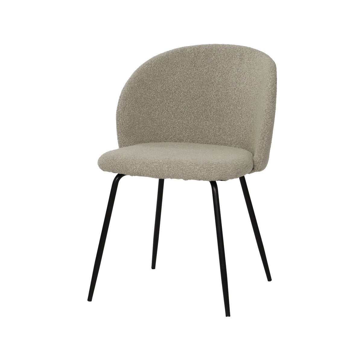 Set van 2 stoelen met structuurstoffen bekleding