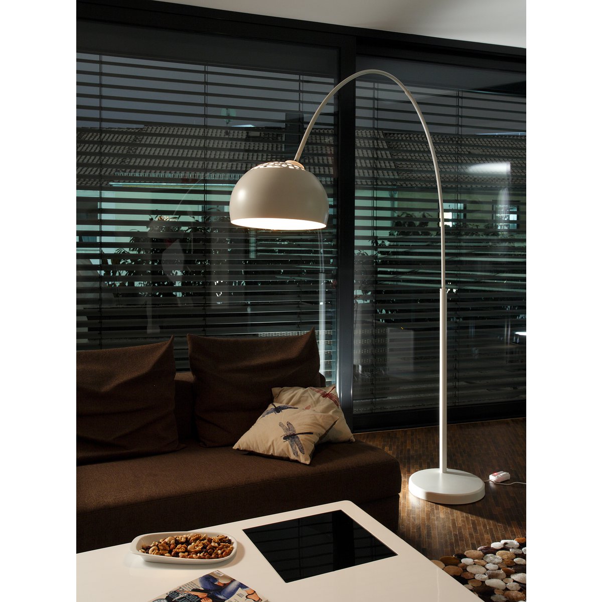 Booglamp 195 cm wit