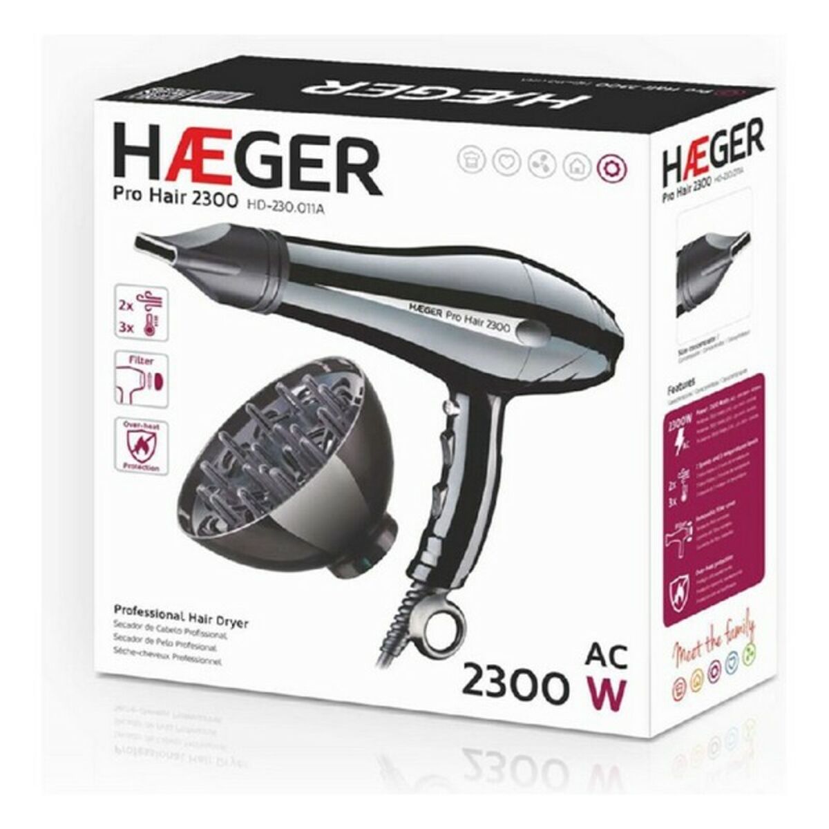 Föhn Haeger HD-230.011B 2300 W