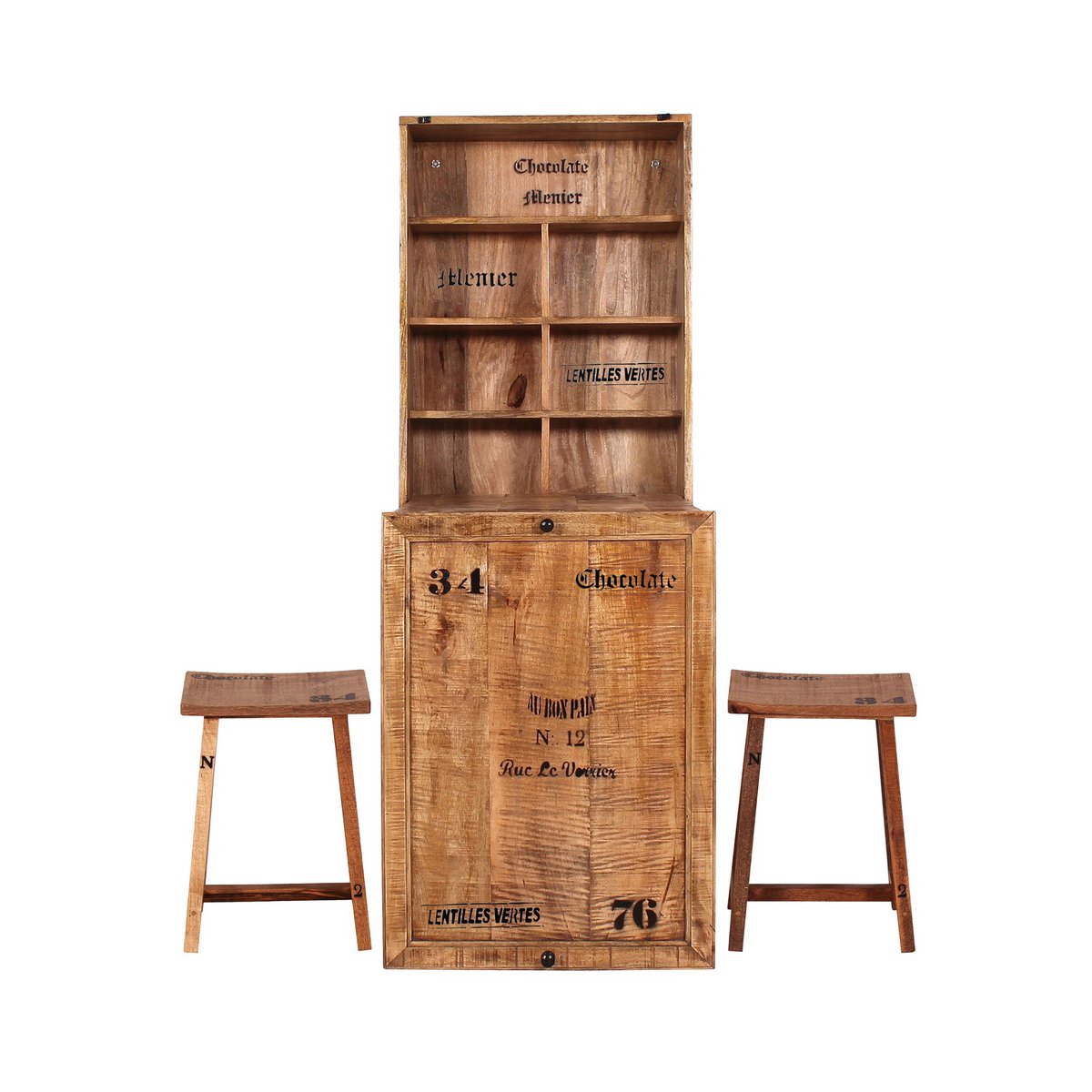 Klaptafel met 2 krukken