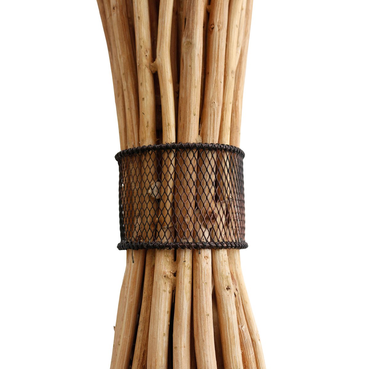 Vloerlamp drijfhout naturel/zwart 149 cm