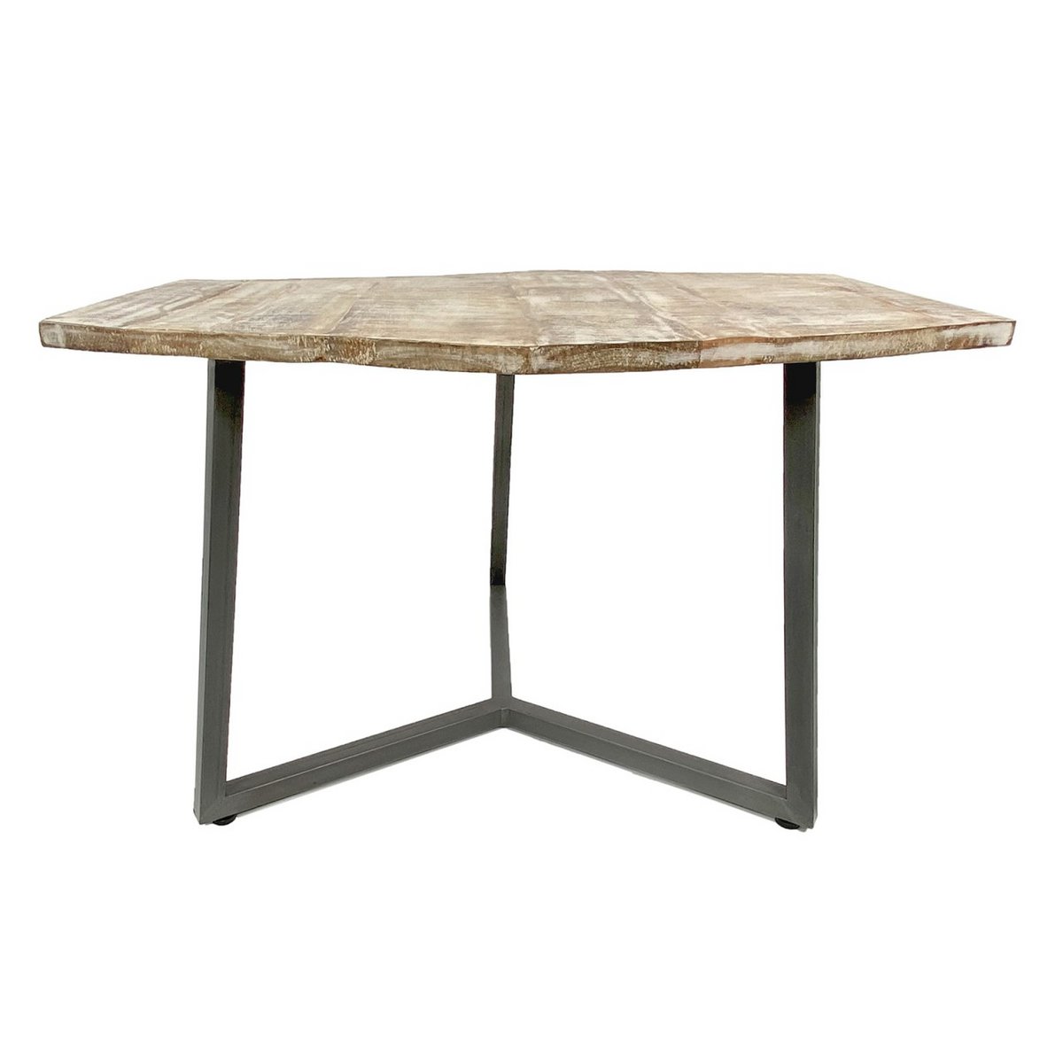 Salontafel 74 x 56 cm woonkamer tafel bijzettafel lyon metalen frame