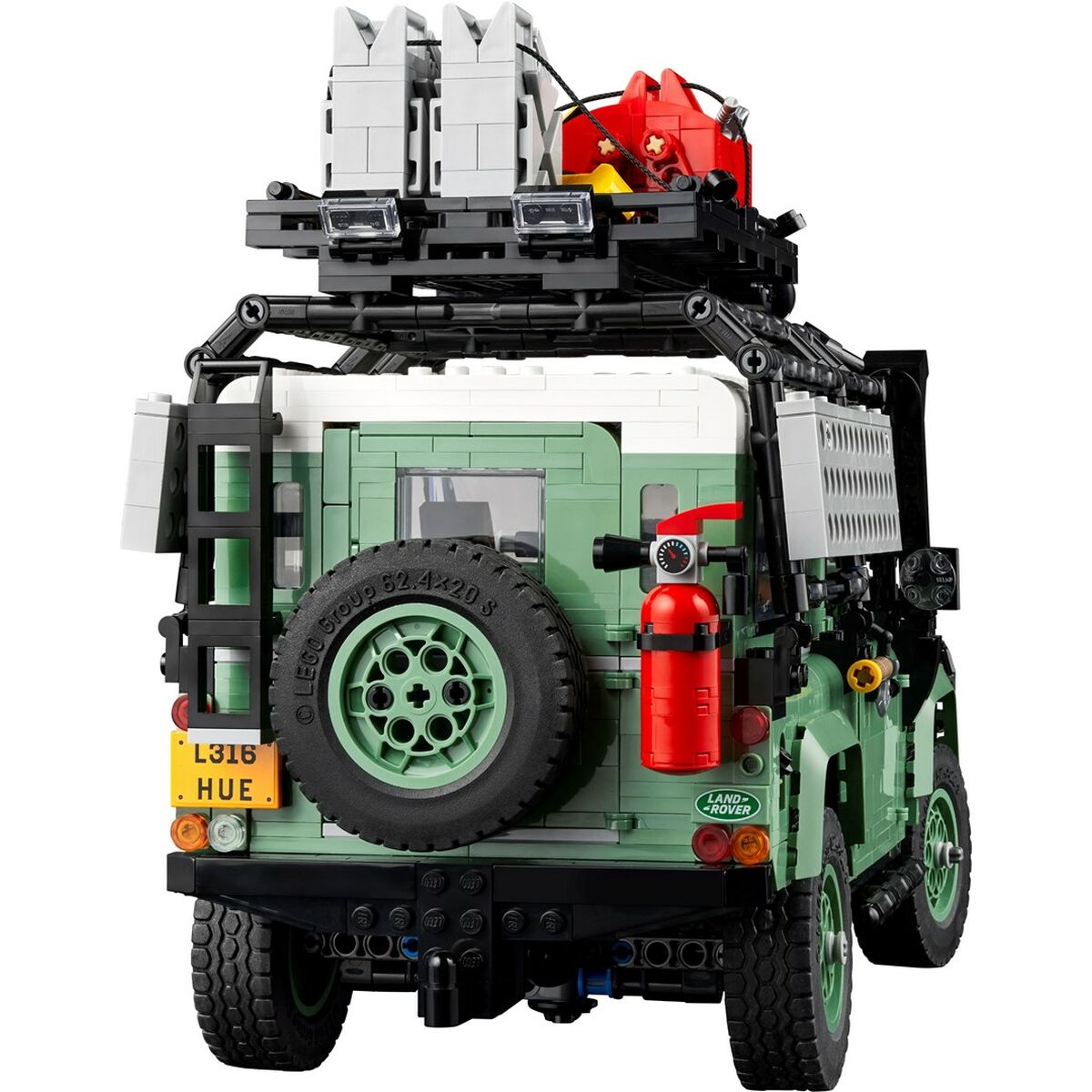 Bouwspel Lego Classic Defender 90 Land Rover 10317 2336 Onderdelen Zwart
