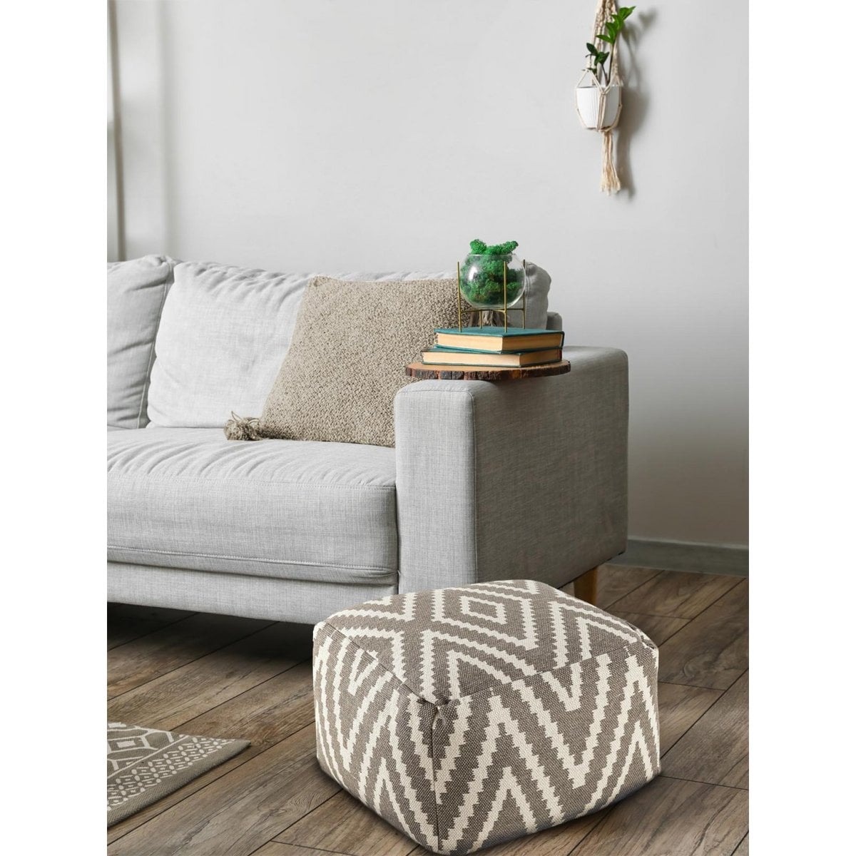 Zittend dobbelstenen voetkrukken stoel kruk 50x35x50cm pouf kelim vloerkussen peru zwarte taupe gele turquoise